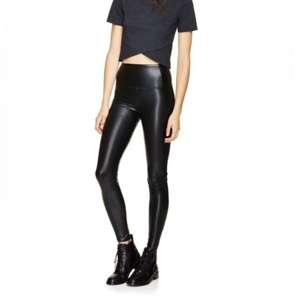 Aritzia Wilfred Free Daria Faux Leather Leggings Pants - Picture 1 of 12